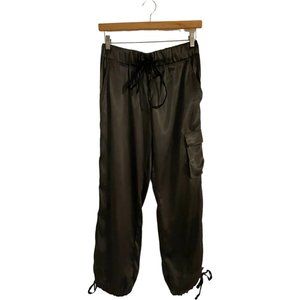 I Love U Juniors Women Olive Green Drawstring Jogger Pants